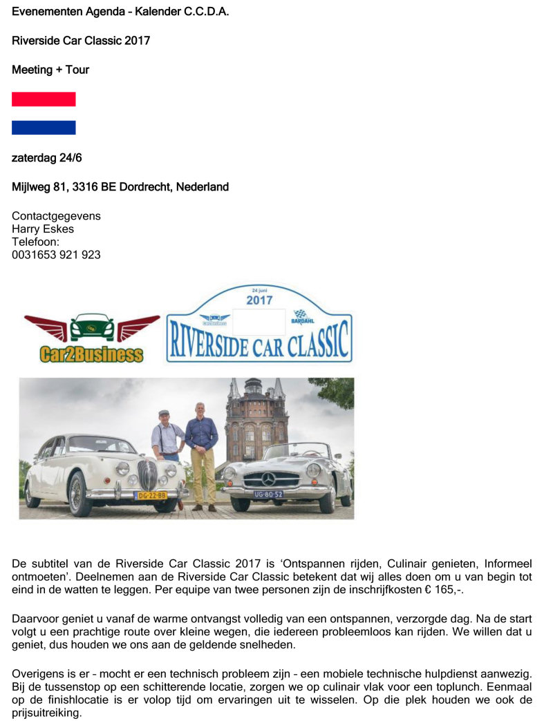 Evenementen Agenda CCDA